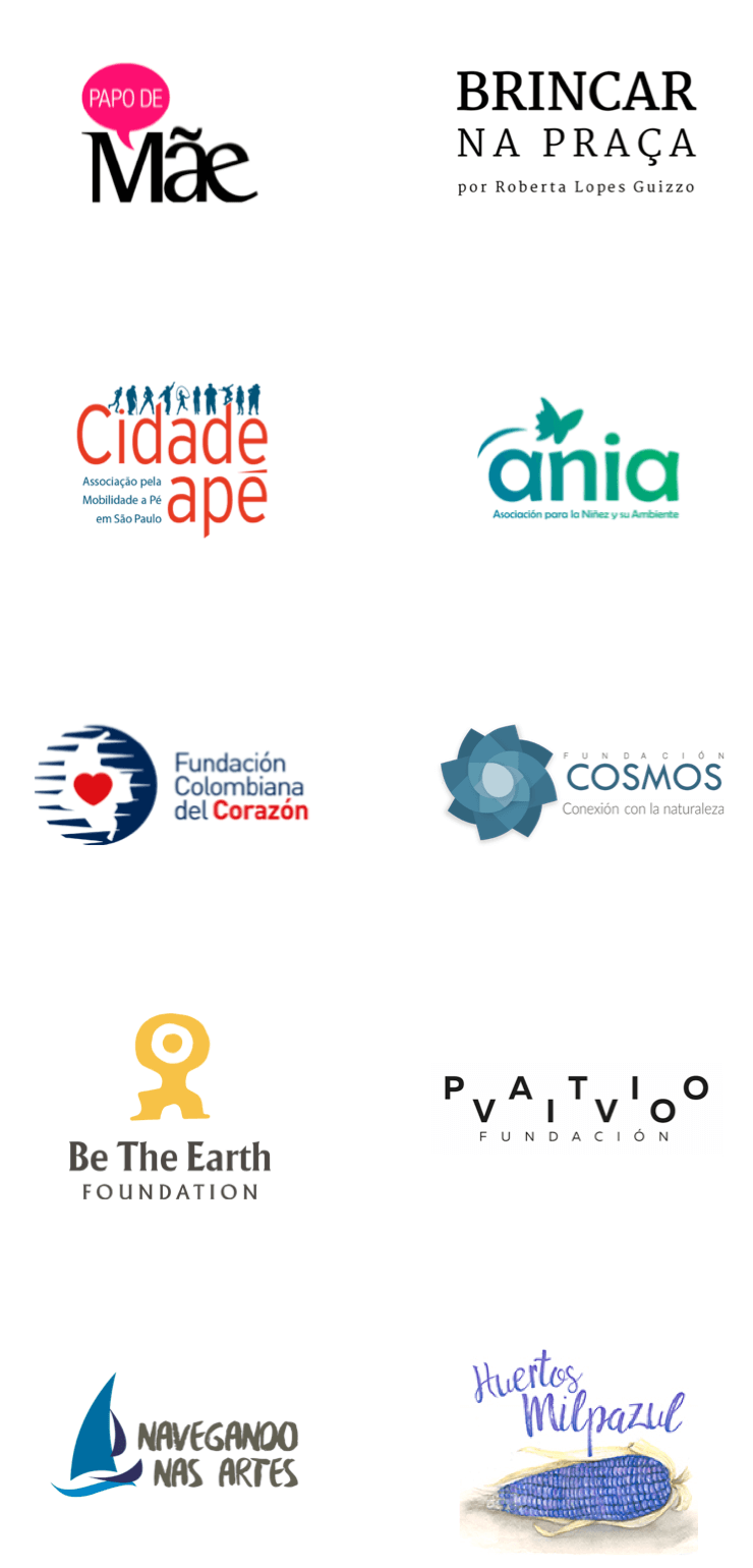 logos de parceiros que fazem parte da Rede de Impacto